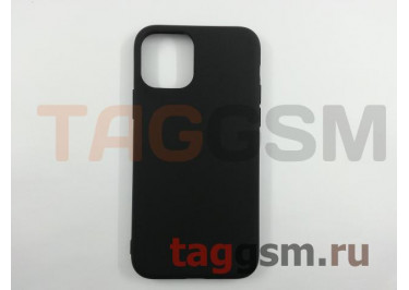 Задняя накладка для iPhone 11 Pro (силикон, матовая, черная (Full Case))