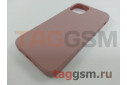 Задняя накладка для iPhone 12 mini (силикон, матовая, розовый песок (Full Case))