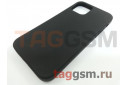 Задняя накладка для iPhone 12 / 12 Pro (силикон, матовая, черная (Full Case))