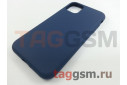 Задняя накладка для iPhone 11 (силикон, матовая, темно-синяя (Full Case))