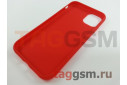 Задняя накладка для iPhone 11 (силикон, матовая, красная (Full Case))