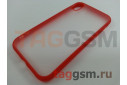 Задняя накладка для iPhone XR (матовая, красная (Multi))