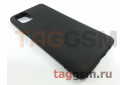 Задняя накладка для Samsung M515F Galaxy M51 (силикон, матовая, черная (Soft Matte)) Faison