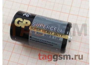 Элементы питания R20-2P (батарейка,1.5В) GP Super Heavy Duty