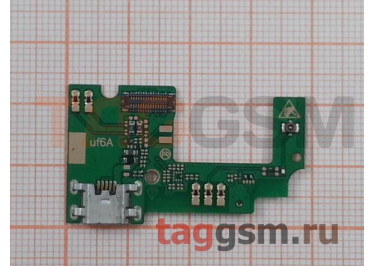 Шлейф для ZTE Blade A506 + разъем зарядки + микрофон
