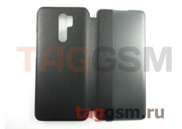 Чехол-книжка для Xiaomi Redmi 9 (Smart View Flip Case) (черный)
