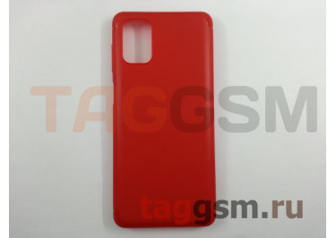Задняя накладка для Samsung M51 / M515F Galaxy M51 (силикон, красная) Baseus