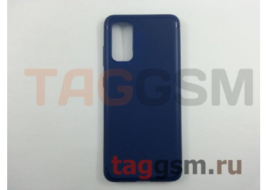 Задняя накладка для Samsung G980 Galaxy S20 (2020) (силикон, синяя) Baseus