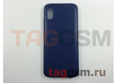 Задняя накладка для Xiaomi Redmi 9A (силикон, синяя) Baseus