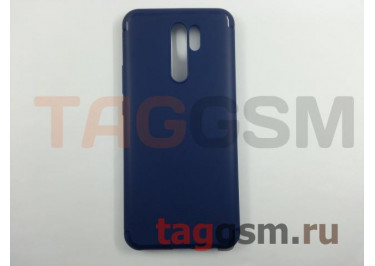 Задняя накладка для Xiaomi Redmi 9 (силикон, синяя) Baseus