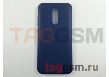 Задняя накладка для Xiaomi Redmi 8 (силикон, синяя) Baseus