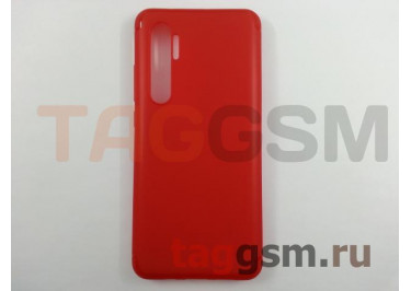 Задняя накладка для Xiaomi Mi Note 10 Lite (силикон, красная) Baseus