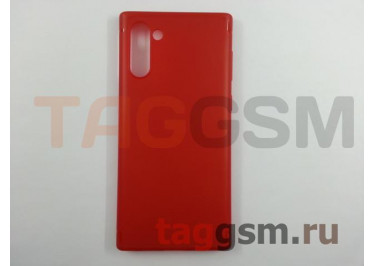 Задняя накладка для Samsung N970F Galaxy Note 10 (силикон, красная) Baseus
