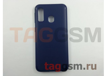 Задняя накладка для Samsung A40 / A405 Galaxy A40 (2019) (силикон, синяя) Baseus