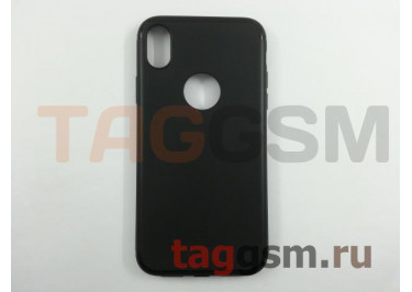 Задняя накладка для iPhone XR (силикон, черная) Baseus