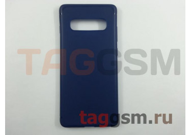 Задняя накладка для Samsung G975FD Galaxy S10 Plus (силикон, синяя) Baseus