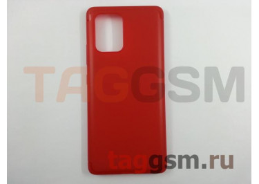 Задняя накладка для Samsung G770 Galaxy S10 Lite (силикон, красная) Baseus