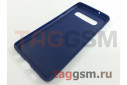 Задняя накладка для Samsung G973 Galaxy S10 (2019) (силикон, синяя) Baseus