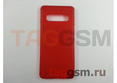 Задняя накладка для Samsung G973 Galaxy S10 (2019) (силикон, красная) Baseus