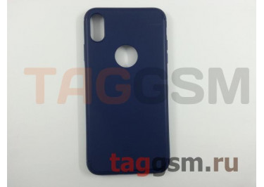 Задняя накладка для iPhone XS Max (силикон, синяя) Baseus