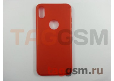 Задняя накладка для iPhone XS Max (силикон, красная) Baseus