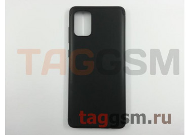 Задняя накладка для Samsung A71 / A715F Galaxy A71 (2019) (силикон, черный) Baseus