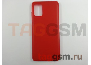 Задняя накладка для Samsung A71 / A715F Galaxy A71 (2019) (силикон, красная) Baseus