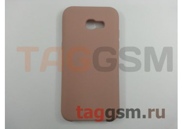 Задняя накладка для Samsung A5 / A520 Galaxy A5 (2017) (силикон, розовый песок), ориг