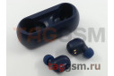 Наушники внутриканальные OLMIO TWE-02 (Bluetooth) + микрофон (синие)