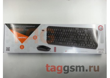 Комплект беспроводной (клавиатура + мышь) Smartbuy 642383AG Black