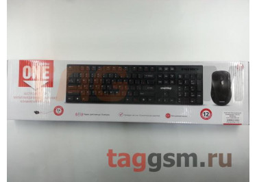 Комплект беспроводной (клавиатура + мышь) Smartbuy мультимедийный 240385AG Black