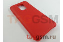 Задняя накладка для Xiaomi Redmi Note 9 / Redmi 10X 4G (силикон, матовая, красная) Faison