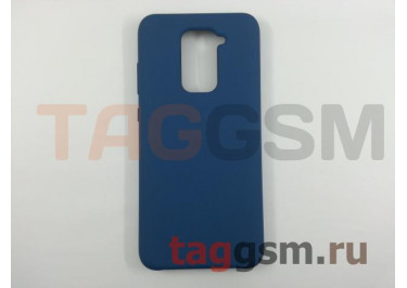 Задняя накладка для Xiaomi Redmi Note 9 / Redmi 10X 4G (силикон, матовая, темно-синий) Faison