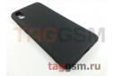 Задняя накладка для Xiaomi Redmi 9A (силикон, матовая, черная (Matte) Faison