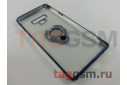 Задняя накладка для Samsung N960 Galaxy Note 9 (силикон, с магнитным держателем под палец, синий (Ring Aura)) техпак