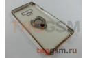 Задняя накладка для Samsung N960 Galaxy Note 9 (силикон, с магнитным держателем под палец, золото (Ring Aura)) техпак