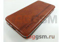 Сумка футляр-книга для Huawei Honor 9S (экокожа, с силиконовым креплением, на магните, коричневая (PREMIUM Line)) Faison