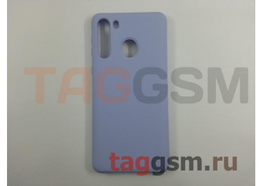 Задняя накладка для Samsung A21 / A215 Galaxy A21 (2020) (силикон, пурпурная) ориг