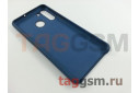 Задняя накладка для Samsung A21 / A215 Galaxy A21 (2020) (силикон, синяя) ориг