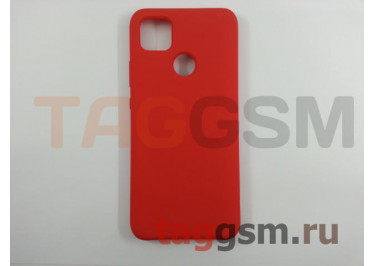 Задняя накладка для Xiaomi Redmi 9C (силикон, красная) ориг