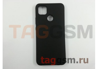 Задняя накладка для Xiaomi Redmi 9C (силикон, черная), ориг