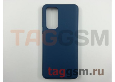Задняя накладка для Huawei P40 (силикон, синяя), ориг