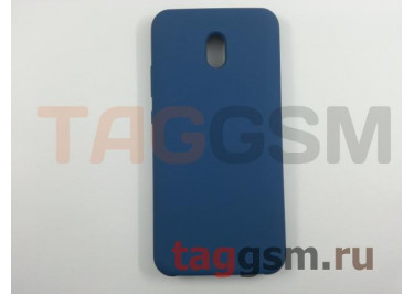 Задняя накладка для Xiaomi Redmi 8A (силикон, синяя), ориг