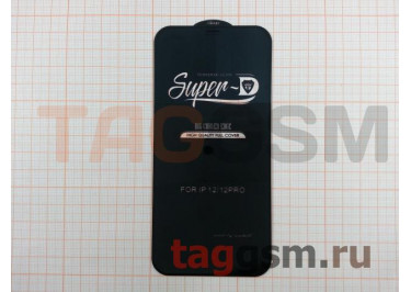 Пленка / стекло на дисплей для iPhone 12 / 12 Pro (Gorilla Glass) SUPER-D 5D (черный) Mietubl