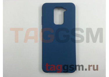 Задняя накладка для Xiaomi Redmi Note 9 / Redmi 10X 4G (силикон, синяя), ориг