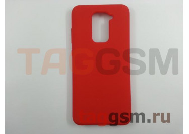 Задняя накладка для Xiaomi Redmi Note 9 / Redmi 10X 4G (силикон, красная), ориг