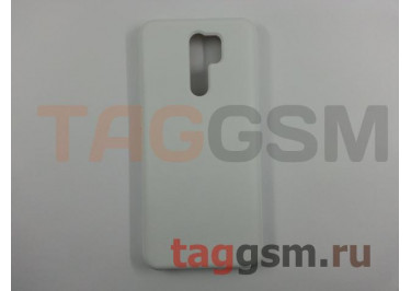 Задняя накладка для Xiaomi Redmi 9 (силикон, белая), ориг