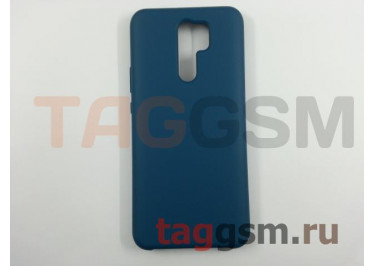 Задняя накладка для Xiaomi Redmi 9 (силикон, синий космос) ориг