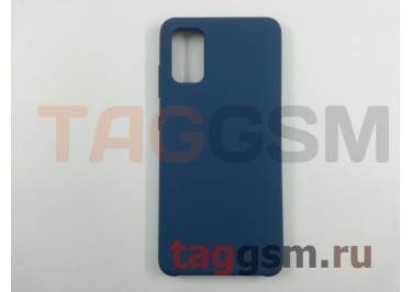Задняя накладка для Samsung A41 / A415 Galaxy A41 (силикон, синяя), ориг