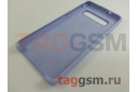 Задняя накладка для Samsung G973FD Galaxy S10 (силикон, пурпурная), ориг